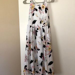 Torrid dress, pastel watercolor floral pattern tank dress